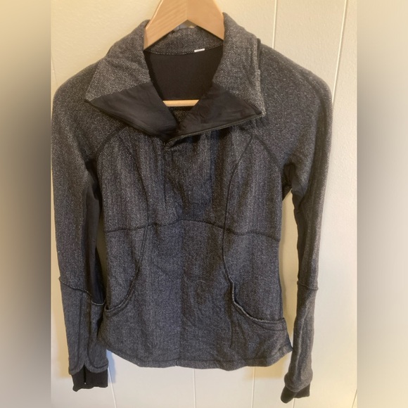 Lululemon wool-blend Define 3/4 zip jacket - herringbone - women’s 6 - Picture 1 of 8